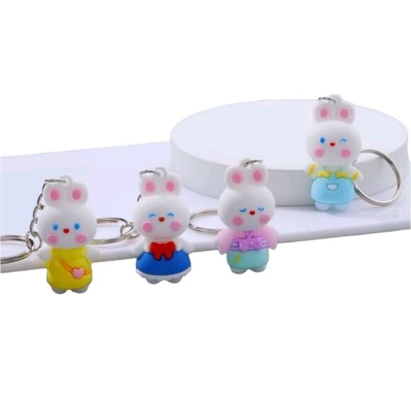 Cartoon Bunny Keychains- 4 - Picture 4 of 5